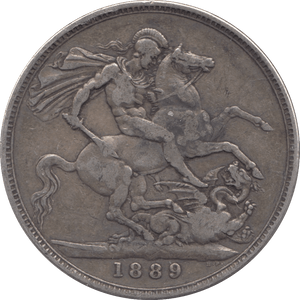 1889 CROWN ( GF ) D1 - CROWN - Cambridgeshire Coins
