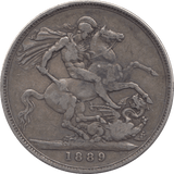 1889 CROWN ( GF ) D1 - CROWN - Cambridgeshire Coins