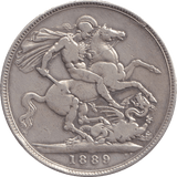 1889 CROWN ( GF ) - FLORIN - Cambridgeshire Coins