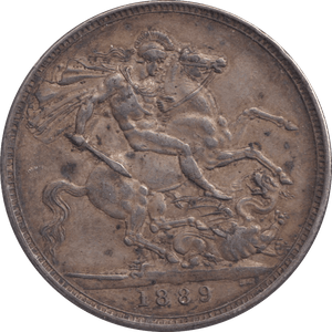 1889 CROWN ( GVF ) 6 - CROWN - Cambridgeshire Coins