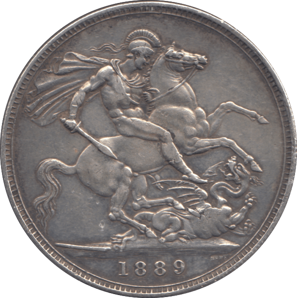 1889 CROWN ( GVF ) - CROWN - Cambridgeshire Coins