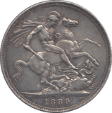 1889 CROWN ( GVF ) - CROWN - Cambridgeshire Coins