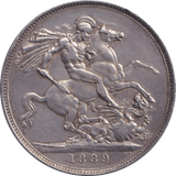 1889 CROWN ( GVF ) - CROWN - Cambridgeshire Coins