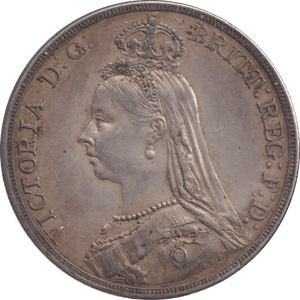 1889 CROWN ( GVF ) - CROWN - Cambridgeshire Coins
