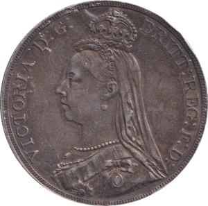 1889 CROWN ( GVF ) - CROWN - Cambridgeshire Coins