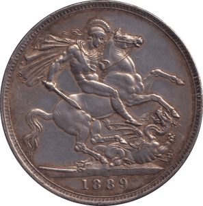 1889 CROWN ( GVF ) - CROWN - Cambridgeshire Coins
