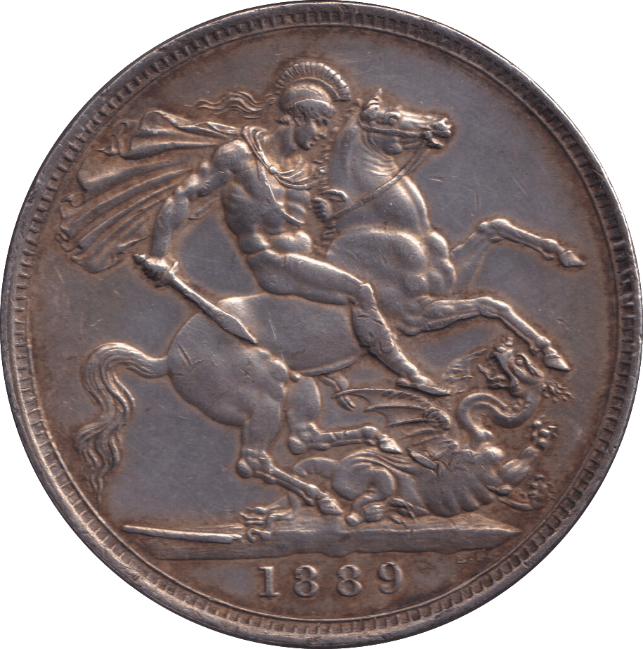 1889 CROWN ( GVF ) - CROWN - Cambridgeshire Coins