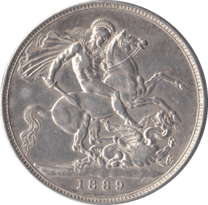 1889 CROWN ( GVF ) - CROWN - Cambridgeshire Coins
