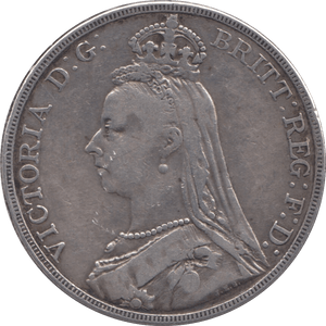 1889 CROWN ( GVF ) - CROWN - Cambridgeshire Coins