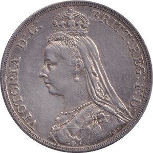 1889 CROWN ( GVF ) - CROWN - Cambridgeshire Coins