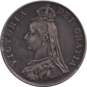 1889 CROWN ( GVF ) - FLORIN - Cambridgeshire Coins
