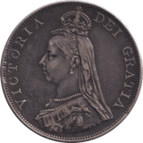 1889 CROWN ( GVF ) - FLORIN - Cambridgeshire Coins