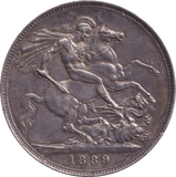 1889 CROWN ( GVF ) - FLORIN - Cambridgeshire Coins