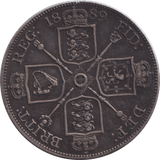 1889 CROWN ( GVF ) - FLORIN - Cambridgeshire Coins