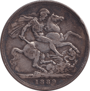 1889 CROWN ( NF ) - CROWN - Cambridgeshire Coins