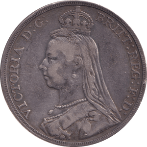1889 CROWN ( VF ) - CROWN - Cambridgeshire Coins