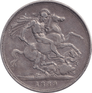 1889 CROWN ( VF ) - CROWN - Cambridgeshire Coins