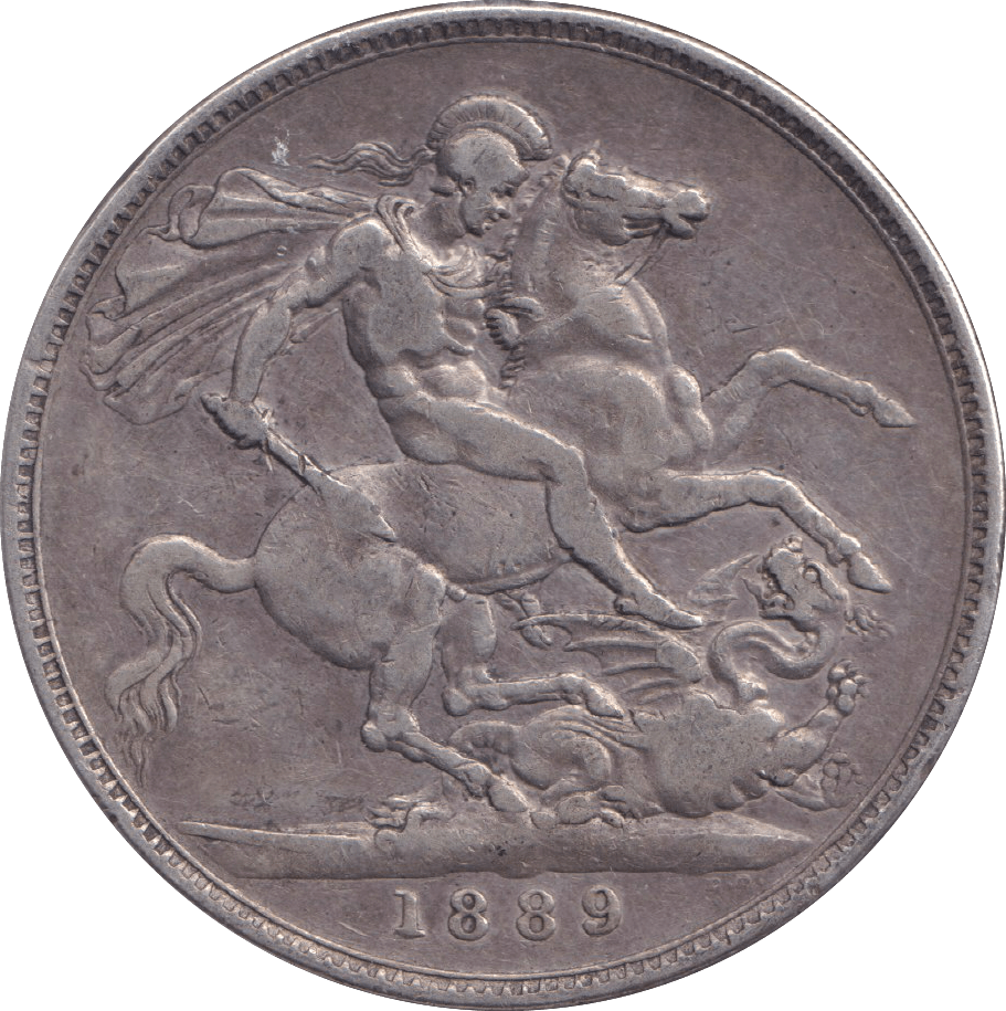 1889 CROWN ( VF ) - CROWN - Cambridgeshire Coins