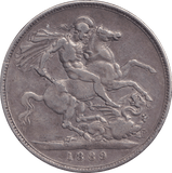 1889 CROWN ( VF ) - CROWN - Cambridgeshire Coins