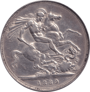 1889 CROWN ( VF ) - CROWN - Cambridgeshire Coins