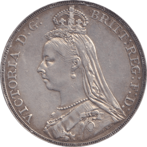 1889 CROWN ( VF ) - CROWN - Cambridgeshire Coins