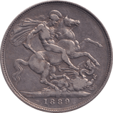1889 CROWN ( VF ) - CROWN - Cambridgeshire Coins