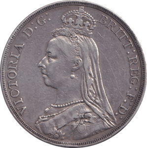 1889 CROWN ( VF ) - CROWN - Cambridgeshire Coins