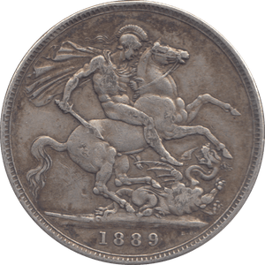 1889 CROWN ( VF ) - CROWN - Cambridgeshire Coins