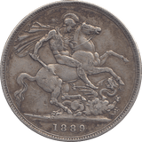 1889 CROWN ( VF ) - CROWN - Cambridgeshire Coins