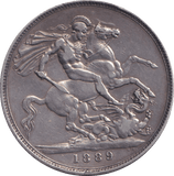 1889 CROWN ( VF ) - CROWN - Cambridgeshire Coins