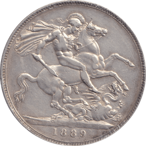 1889 CROWN ( VF ) - CROWN - Cambridgeshire Coins