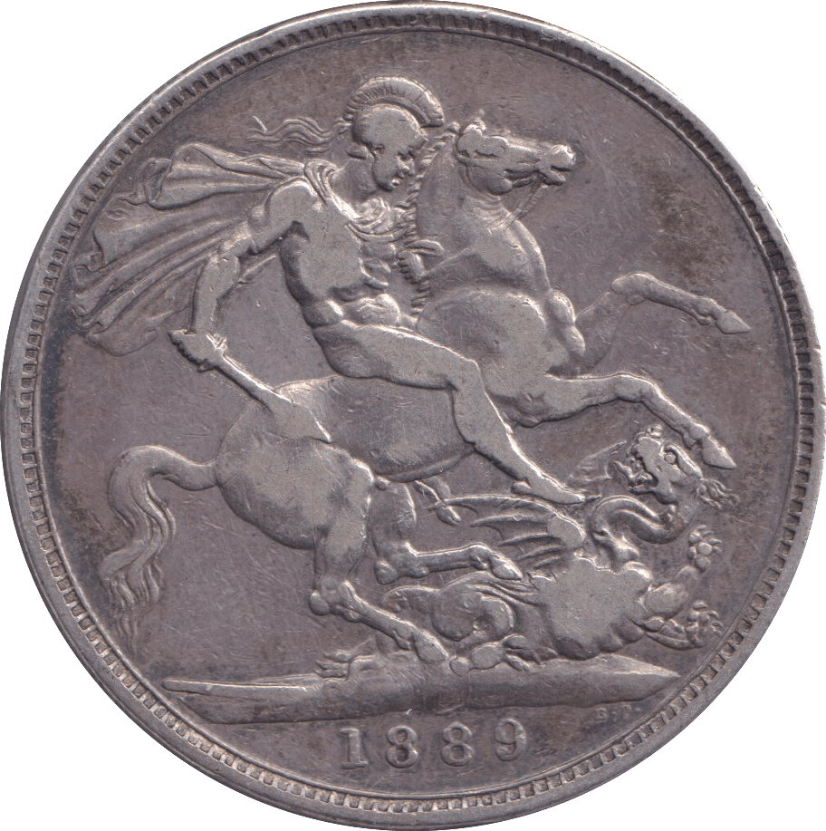 1889 CROWN ( VF ) - CROWN - Cambridgeshire Coins