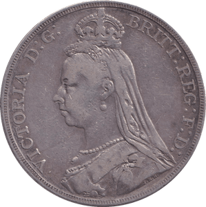 1889 CROWN ( VF ) - CROWN - Cambridgeshire Coins
