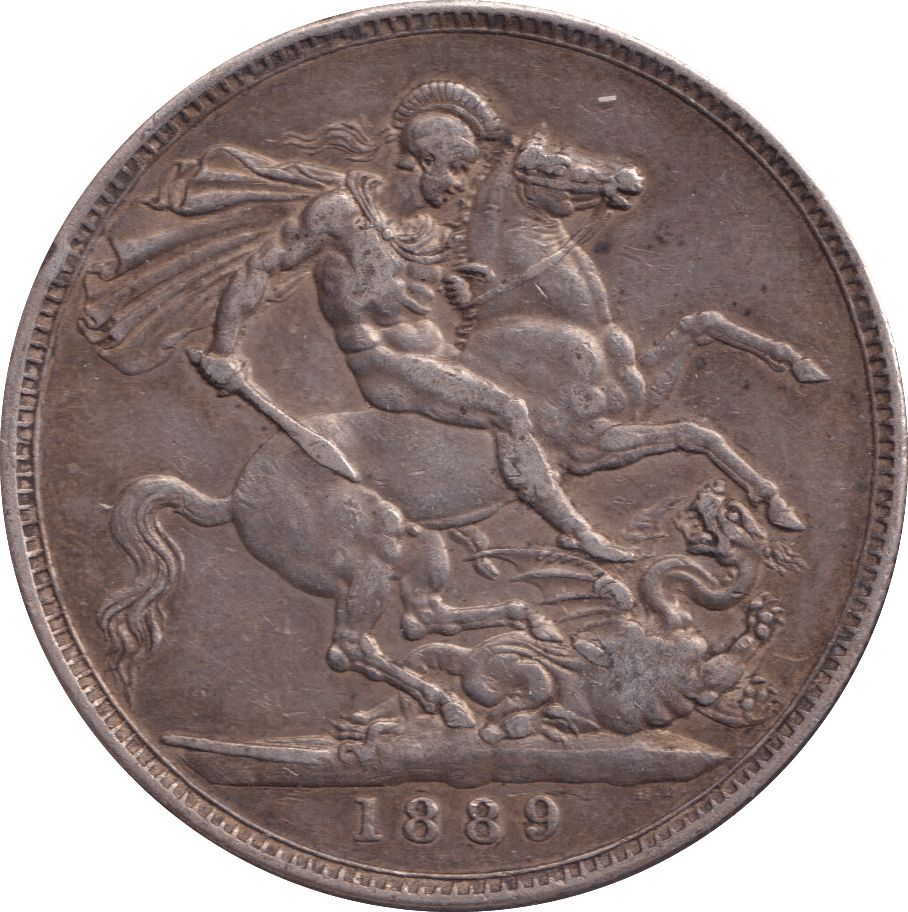 1889 CROWN ( VF ) - CROWN - Cambridgeshire Coins