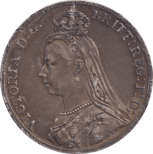 1889 CROWN ( VF ) - CROWN - Cambridgeshire Coins