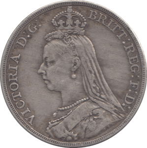 1889 CROWN ( VF ) - CROWN - Cambridgeshire Coins