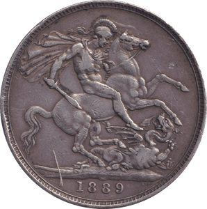 1889 CROWN ( VF ) - CROWN - Cambridgeshire Coins