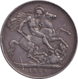 1889 CROWN ( VF ) - CROWN - Cambridgeshire Coins