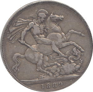 1889 CROWN ( VF ) - CROWN - Cambridgeshire Coins