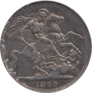 1889 CROWN ( VF ) - CROWN - Cambridgeshire Coins