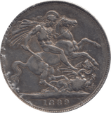 1889 CROWN ( VF ) - CROWN - Cambridgeshire Coins