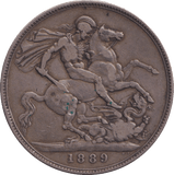 1889 CROWN ( VF ) - FLORIN - Cambridgeshire Coins