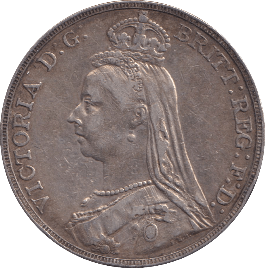1889 CROWN ( VF ) - FLORIN - Cambridgeshire Coins