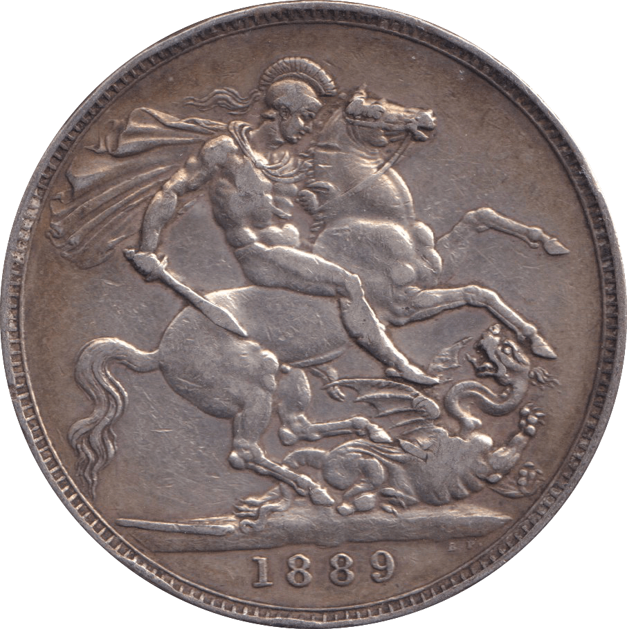 1889 CROWN ( VF ) - FLORIN - Cambridgeshire Coins
