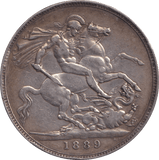 1889 CROWN ( VF ) - FLORIN - Cambridgeshire Coins