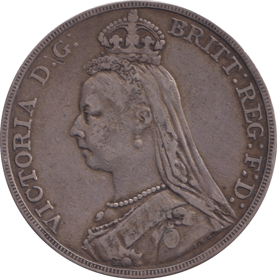 1889 CROWN ( VF ) - FLORIN - Cambridgeshire Coins