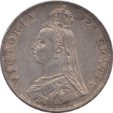 1889 DOUBLE FLORIN ( AUNC ) - DOUBLE FLORIN - Cambridgeshire Coins