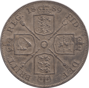 1889 DOUBLE FLORIN ( AUNC ) - Double Florin - Cambridgeshire Coins