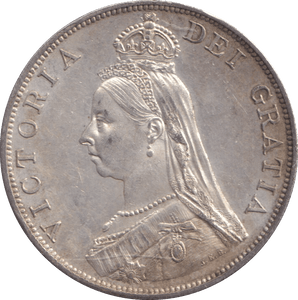 1889 DOUBLE FLORIN ( AUNC ) - DOUBLE FLORIN - Cambridgeshire Coins