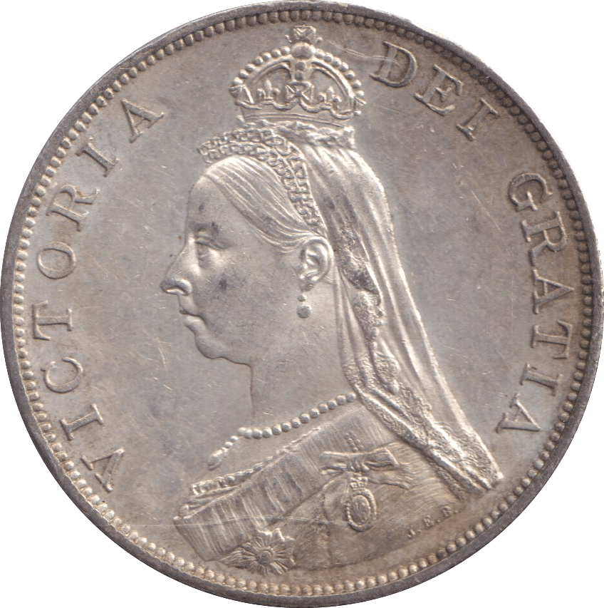 1889 DOUBLE FLORIN ( AUNC ) - DOUBLE FLORIN - Cambridgeshire Coins